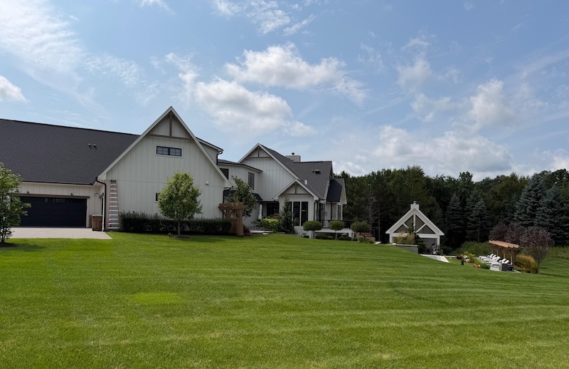 Precision mowing on estate